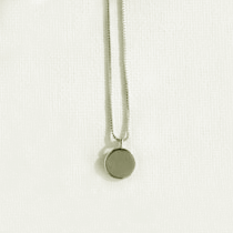 シルバーネックレス丸モチーフ