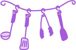 動くキッチンツール