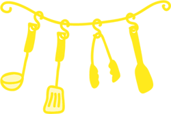 動くキッチンツール