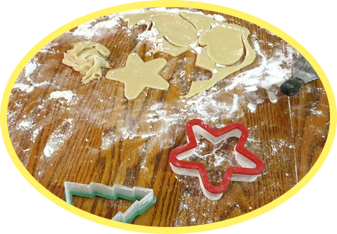 クッキーの制作途中